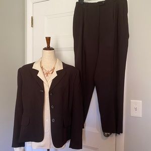 Deep Brown Pant Suit